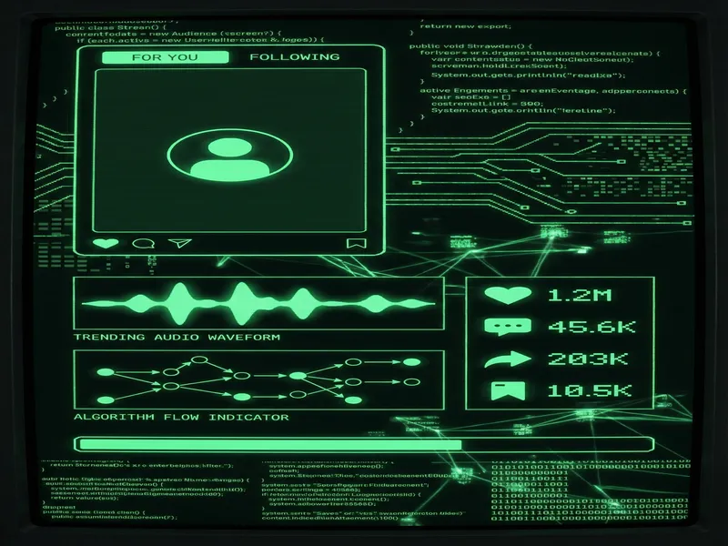 抖音平台 黄色下载 算法分析终端界面