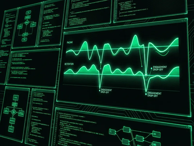 视频剪辑节奏 黄色下载 完播率波形分析